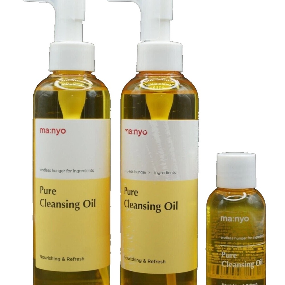 New Korean  Skin Manyo Pure Cleansing Oil Two 6.07fl. oz + 1.8 fl oz bonus